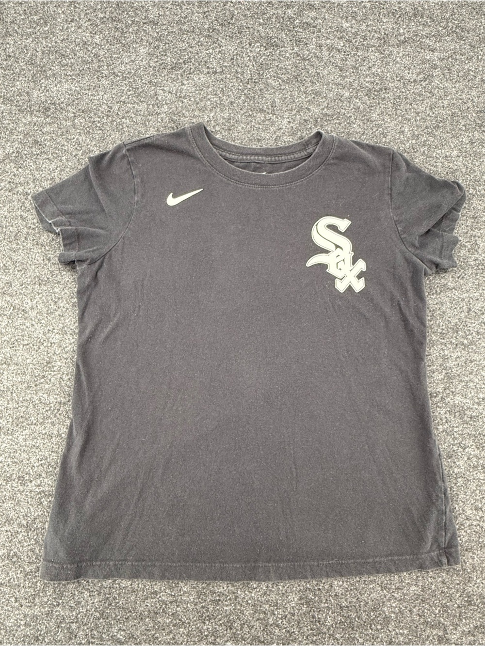 Nike Black Short Sleeve Tee with White Sox Logo - Black/White